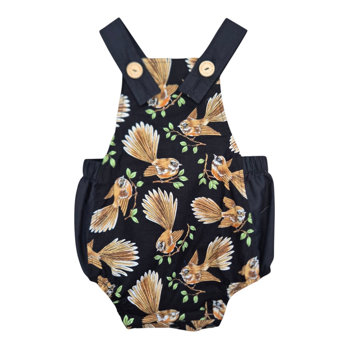 Romper - New Zealand Fantail – Handmade by Jacaranda Clothing
