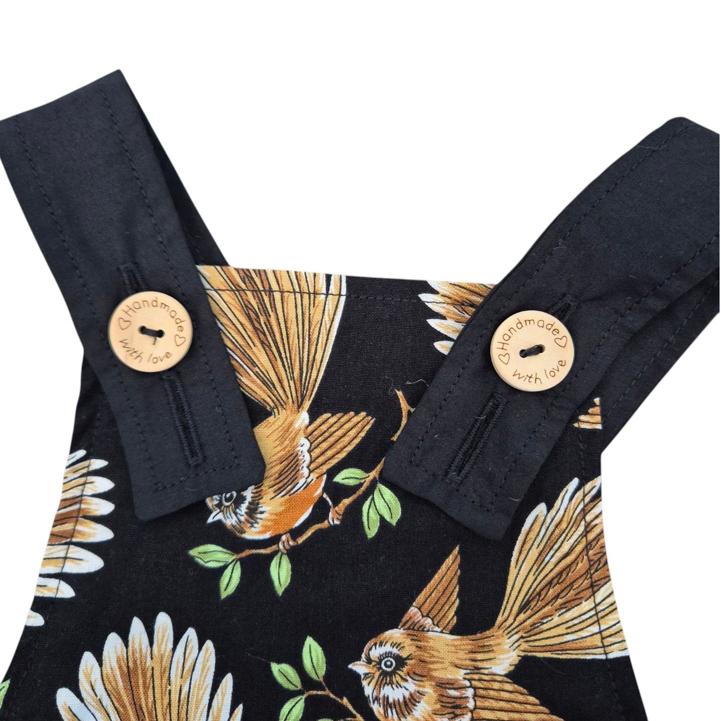 Romper - New Zealand Fantail – Handmade by Jacaranda Clothing