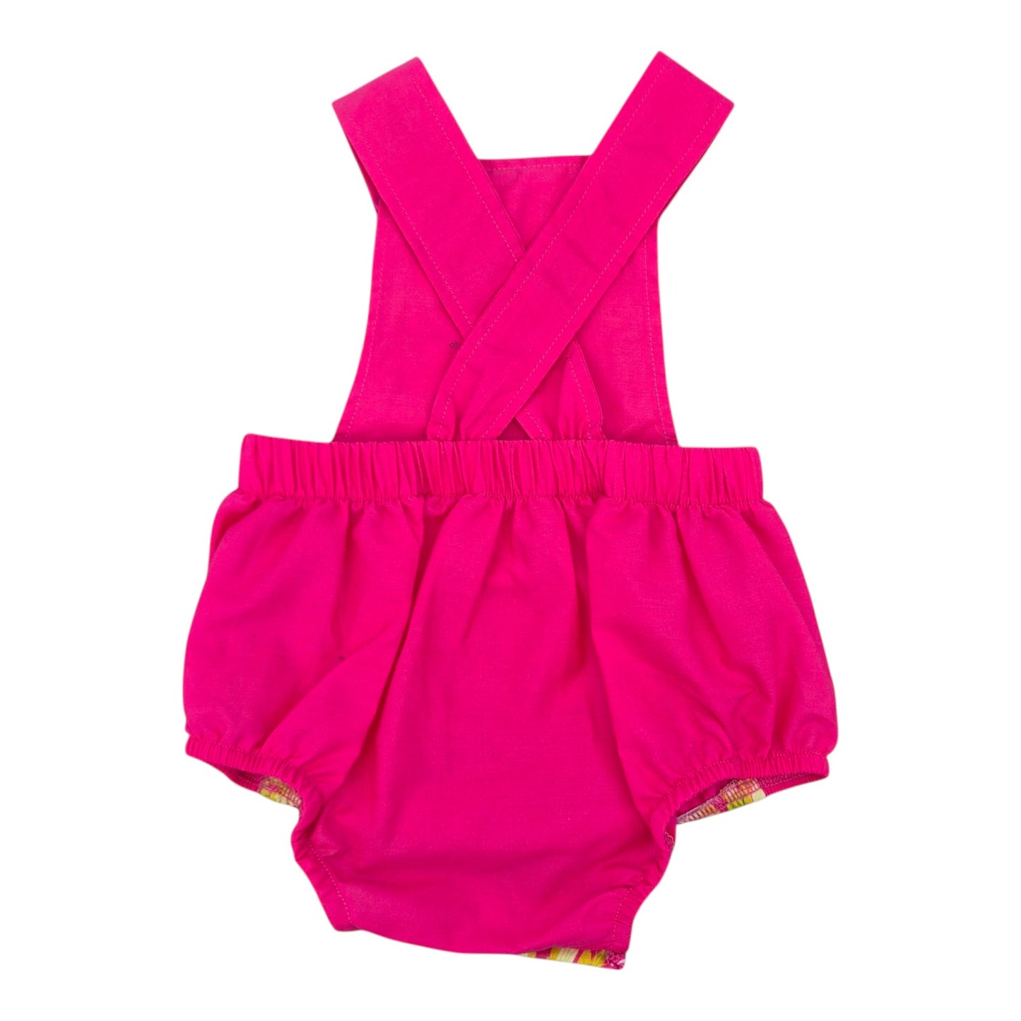 Romper - Pink Kowhai Flower – Handmade by Jacaranda Clothing