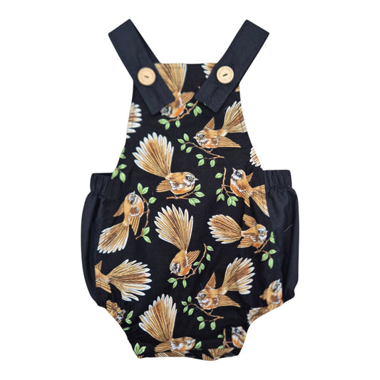 Romper - New Zealand Fantail – Handmade by Jacaranda Clothing