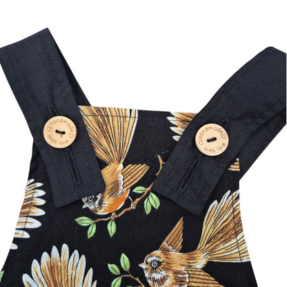 Romper - New Zealand Fantail – Handmade by Jacaranda Clothing